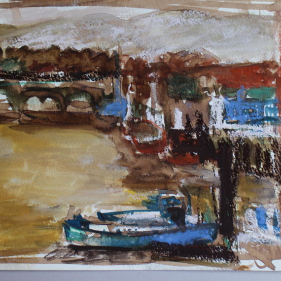 Port 3- 29 x 31- aquarelle