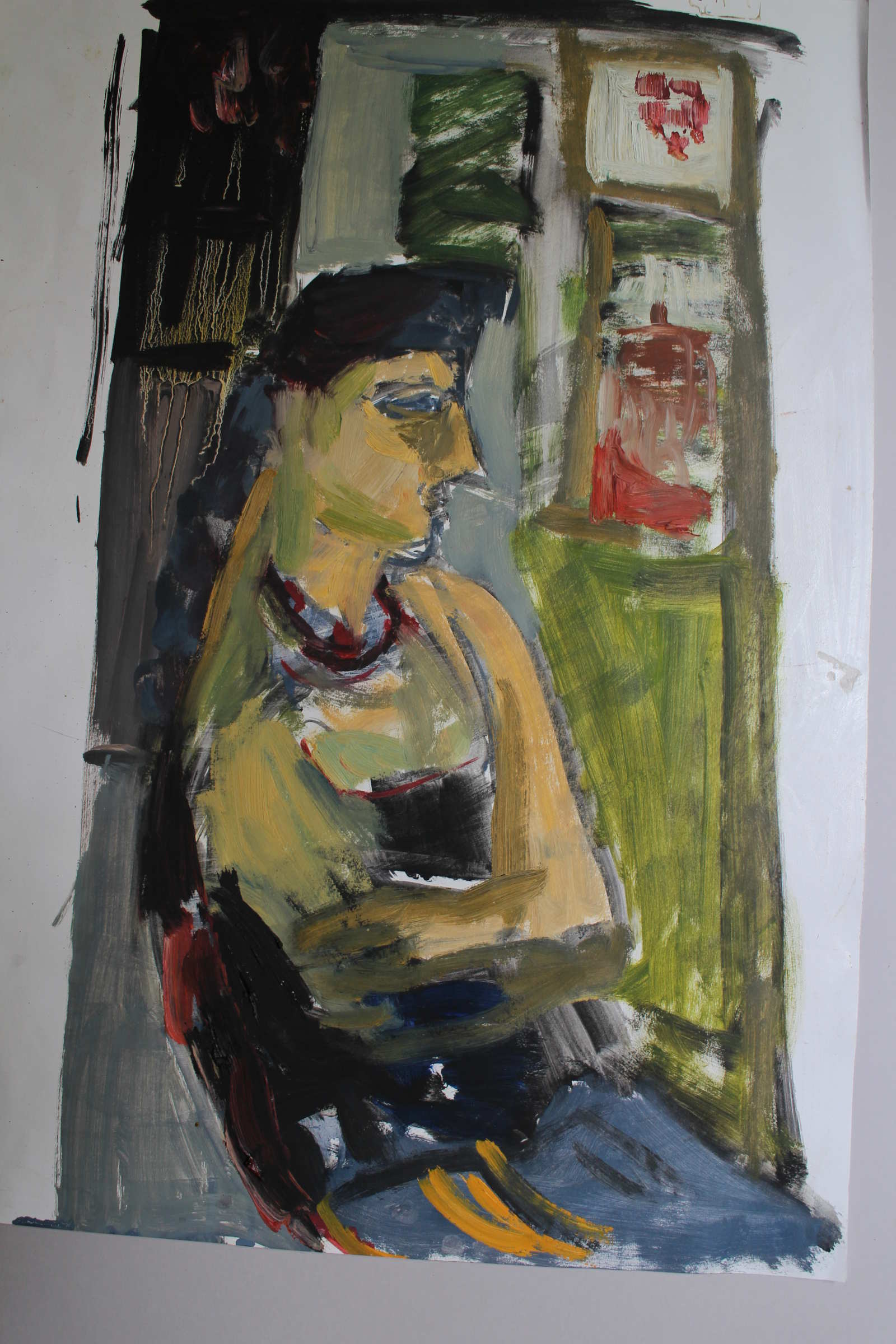 Portait 1-65 x 41- huile sur papier