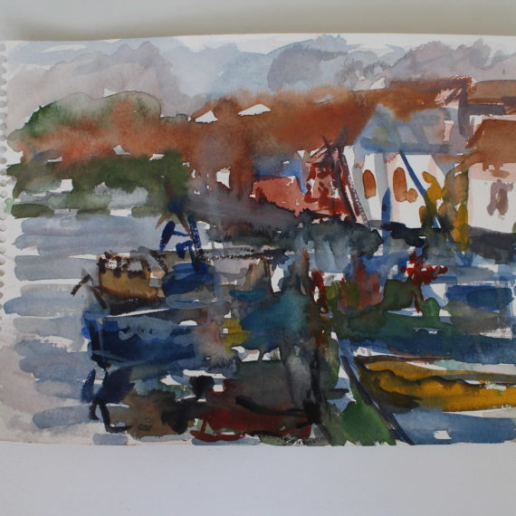 Saint Jean de Luz2016- aquarelle- 28,5 x 21