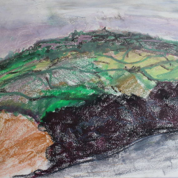 Toscane 5 à 10- 40 x 30- pastel sec